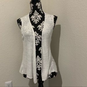 Eileen Fisher white linen vest